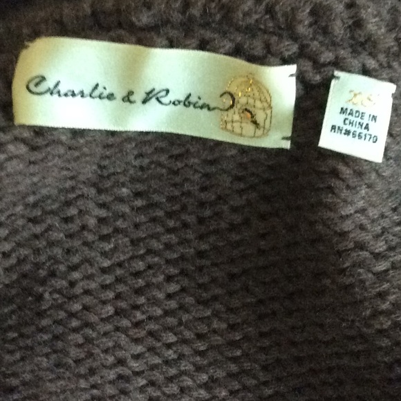Charlie & Robin Wool Sweater Jacket Feminine SZxs - Picture 2 of 5